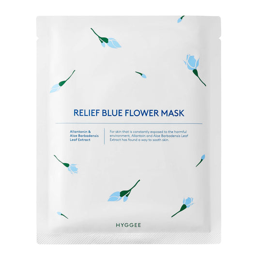 Hyggee Relief Blue Flower Mask